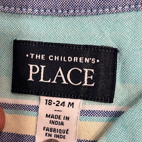 Bundle of 2 Toddler Boys Short Sleeve Collared Button Down Shirts Size 18-24 M - Picture 3 of 5